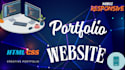 design modern responsive portfolio website in HTML CSS
