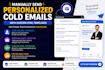 manually send personalized cold emails with HTML templates