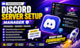 setup professional discord server and gamming  community