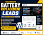 generate battery replacement leads with a wordpress website