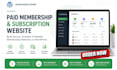 build paid membership website subscription website wordpress membership website