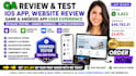 qa review and test ios app, website review, game and android app user experience