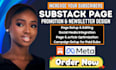 optimize substack page, substack setup, substack newsletter, substack promotion