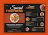 design a professional restaurant menu card