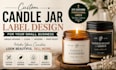 create custom candle jar label design for your small business