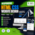 create responsive HTML CSS website design for your business