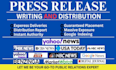 write and do press release distribution PR publishing
