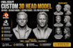 sculpt custom 3d head model 3d face 3d bust model action figure stl 3d printing