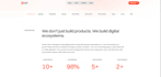 responsive landing page or website using react and tailwind