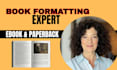 do book formatting, paperback kindle ebook formatting typesetting for KDP