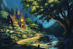 design amazing fantasy landscape