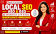 do monthly website local off page, GEO, aeo,SEO backlinks building for ai search