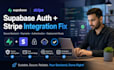 fix supabase auth, backend setup and stripe payment integration
