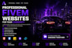 create a modern fivem server website or gaming community website