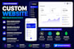 do custom website development, business website, software, full stack dev