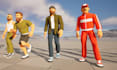 create ps1 ps2 3d low poly character for game and animation