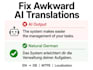 fix and humanize your ai translated german text