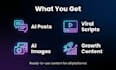 create viral ai social media content, posts and scripts