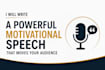 write speeches that inspire audiences