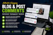 write engaging and authentic comments for your blog or posts