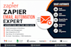 build zapier email automation, workflows and CRM automation