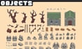 do 2d top down pixel art background  2d sprite sheet tileset rpg game map asset