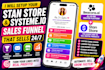 design a high converting stanstore and systemeio sales funnel