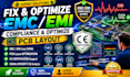 fix optimize emc emi compliance pcb layout ce certification signal integrity