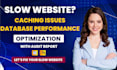 fix slow wordpress website, caching issues and database performance
