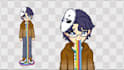 draw cute 2d anime pixel model pixel live2d vtuber model pixel character rigging