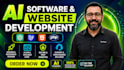 develop ai website, ai app chatbot saas, llm ai software as full stack developer