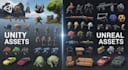 create game ready low poly 3d assets props and environment for unity unreal