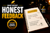 provide professional beta reading and honest feedback