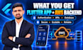 develop flutter mobile app with AWS cloud backend
