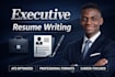 write full senior executive CV, resume, deliver cover letter, optimize linkedin