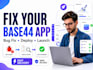 debug and deploy your base44 app, fix bugs and launch your mvp