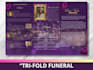 design a tri fold funeral program obituary template