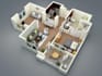 design full house floor plan with layout for renovation blueprint with archicad
