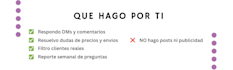 be your spanish community manager for instagram dms