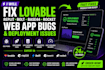 fix lovable replit bolt base44 rocket web app bugs and deployment