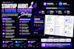 do complete startup audit and give you digital growth strategy