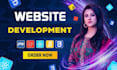 build rebuild custom website development full stack front end back end developer