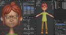 create custom 3d stylized character rigging in blender maya with blendshapes