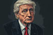 create a hedcut wsj portrait style from photo