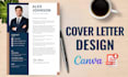 make a professional  resume design and CV design using canva
