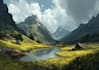 design amazing fantasy landscape