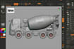create realistic 3d truck model, construction truck model ready for printing