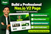 create a fully branded, professional nasio v2 page that reflects your identity