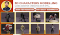 create 3d character design sculpting chibi concept art sci fi humanoids