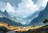 design detailed fantasy landscapes